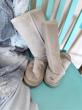 UGG Plush Lined Boot Interior in Cream
